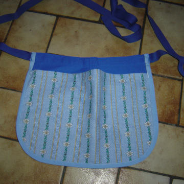 Brotschürze, Sennen-Look, blau