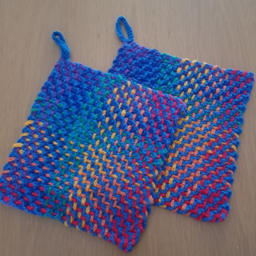 Topflappen Regenbogen